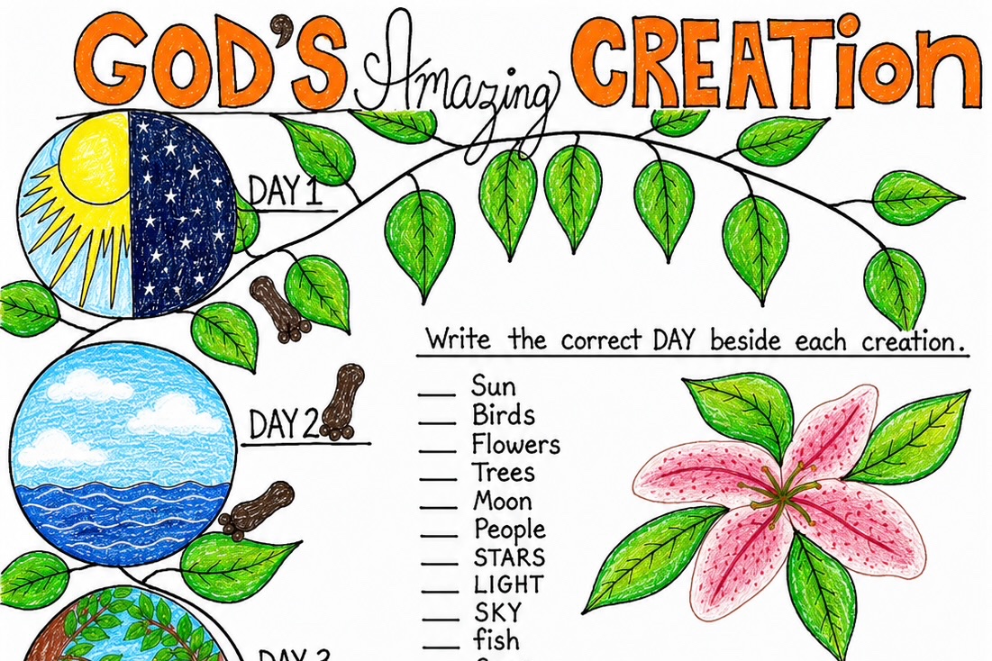 Gods Amazing Creation in 7 days