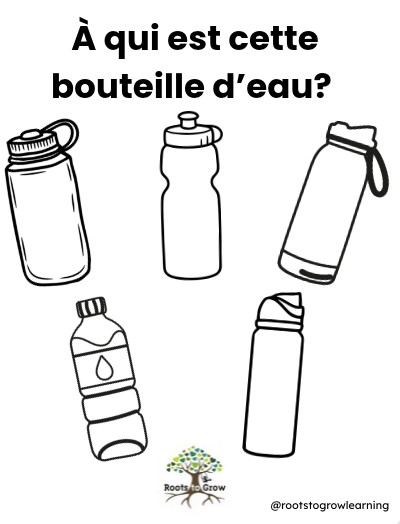 À qui est cette bouteille d'eau?